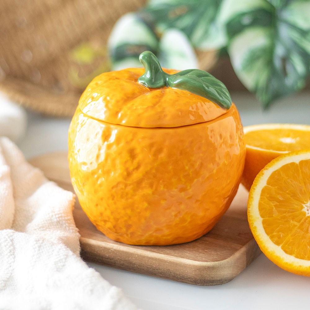 Something Different - Orange Shaped Candle Jar Geurkaars - Oranje